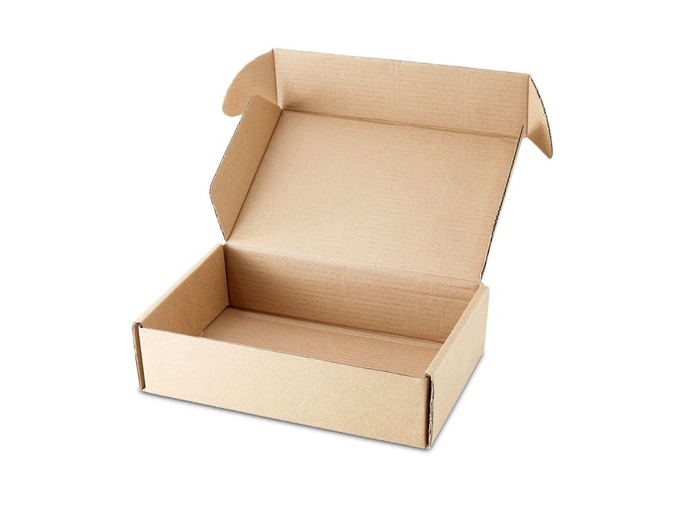 A diecut corrugated mailer box with a locking lid
