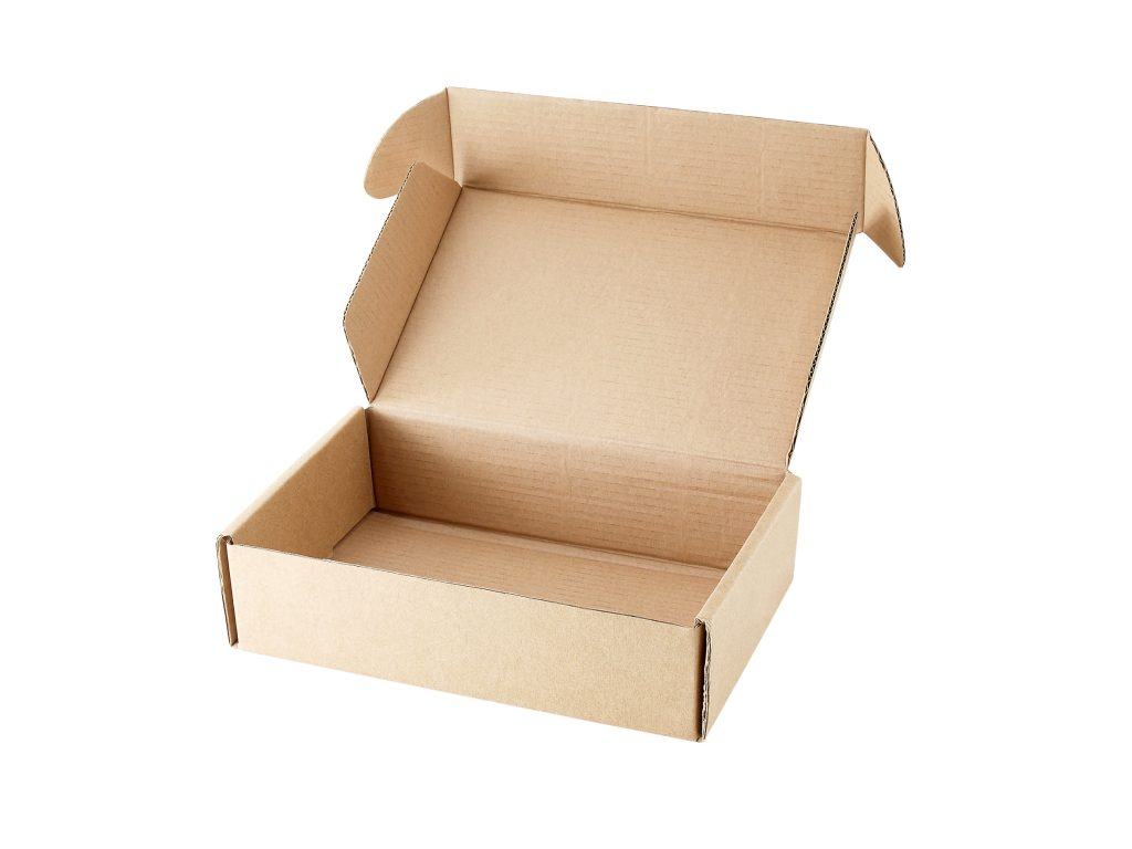 A diecut corrugated box